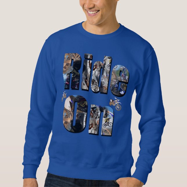 On-Ride-Logo, Motorradbild, Sweatshirt (Vorderseite)