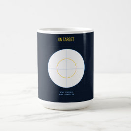 On Target — 90er Maximalist-Kaffeetasse | Retro Kaffeetasse