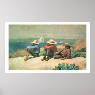 On the Beach, 1875 Poster