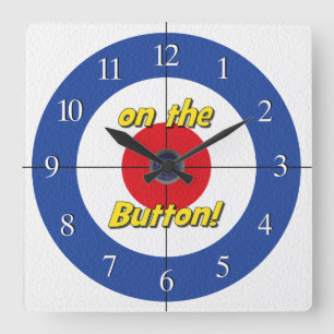 "On the Button" Curlers Uhr - (Blau)