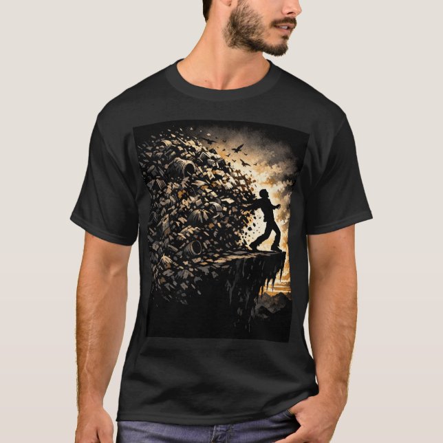 On the Edge of Environmental Collapse T-Shirt (Vorderseite)