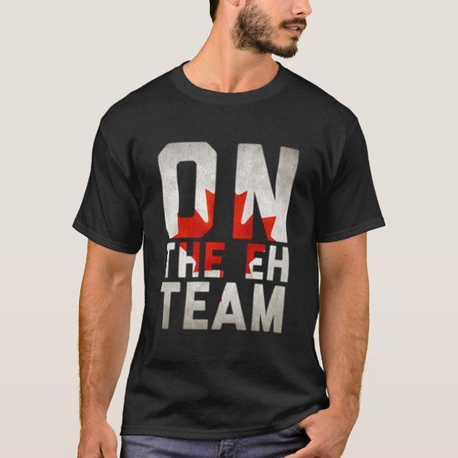 On The Eh Team Canadian Flag T-Shirt (Vorderseite)