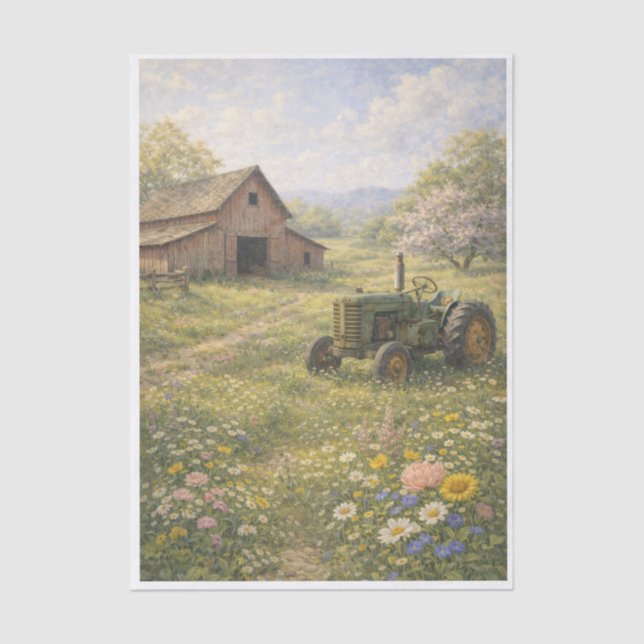 On the Farm  Seidenpapier (Vorderseite)