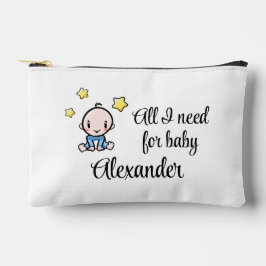 On The Go Bag, Baby Boy, Personalized Zubehörtasche