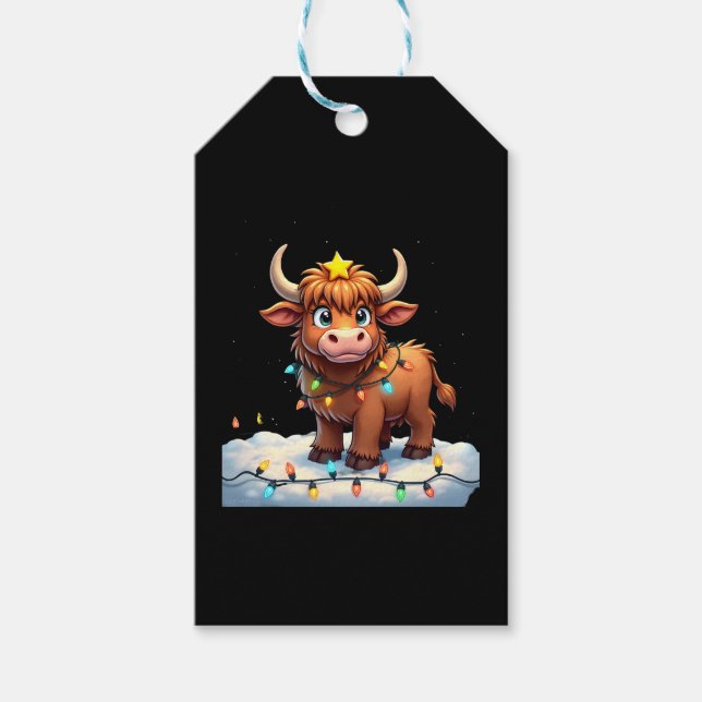 On The Naughty List And Reget Nothing Christmas Hi Geschenkanhänger (Vorderseite)