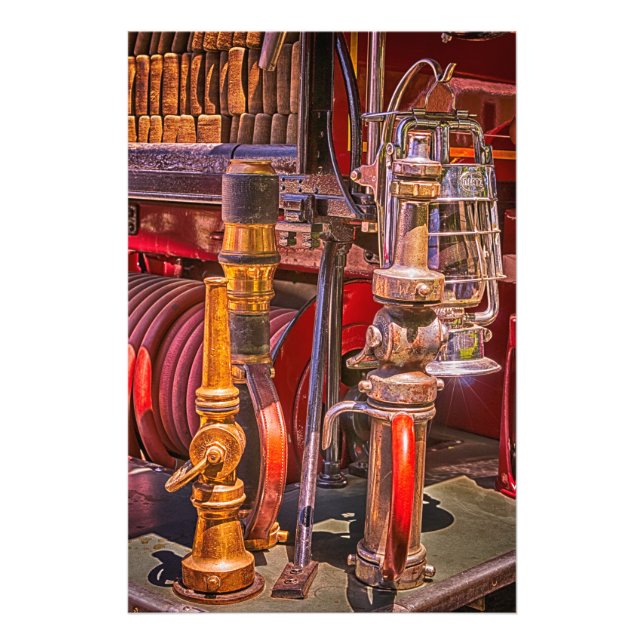 On The Old Firetruck Fotodruck (Vorne)