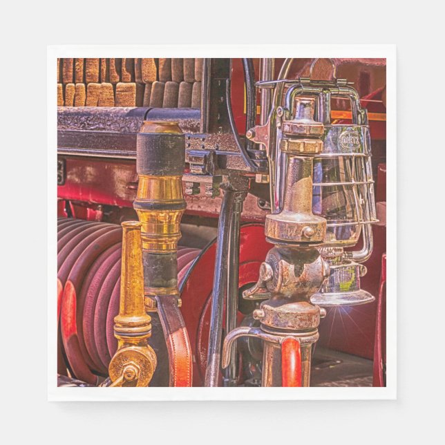 On The Old Firetruck Serviette (Vorderseite)