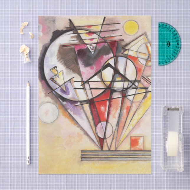 On the Points by Wassily Kandinsky Seidenpapier (Handwerk)