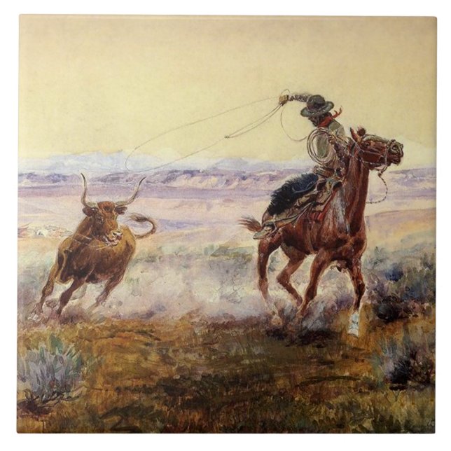 "On the Pond" von Charles M Russell Fliese (Vorderseite)