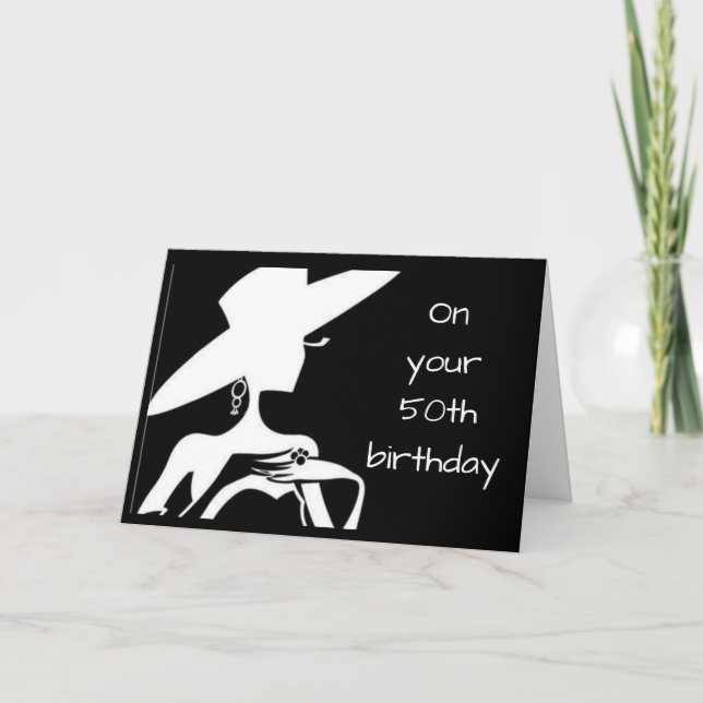 ON YOUR **50th** BIRTHDAY YOU LOOK FABULOUS Card Karte (Vorderseite)