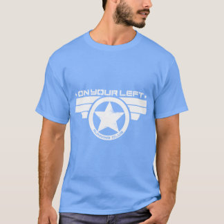 On Your Left Running Club Distressed Print lustig T-Shirt