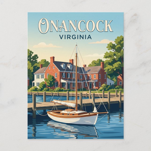 Onancock USA Postkarte (Vorderseite)
