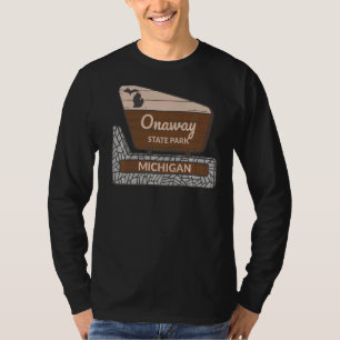 Onaway Staat Park Michigan MI Begrüßung Vacatio T-Shirt