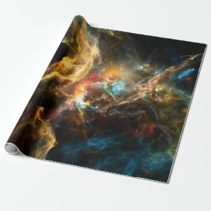 Once Upon a Space-Serie. Abstrakte Gestaltung best Geschenkpapier