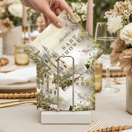 Once Upon a Time Princess Castle Baby Shower Serviette