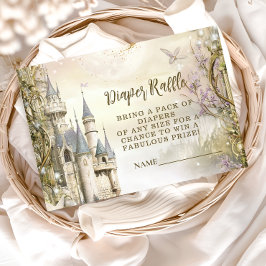 Once Upon a Time Princess Castle Diapper Raffle Begleitkarte