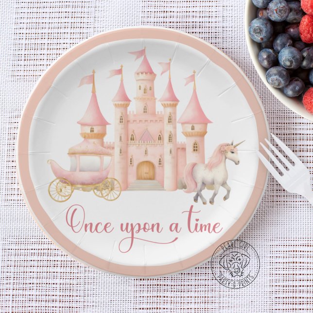 Once Upon A Time Princess Paper Plate Pappteller (Von Creator hochgeladen)