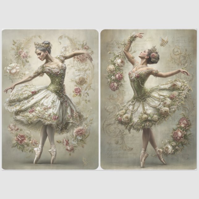 Once Upon A time Series Double Portrait  Seidenpapier (Vorderseite)