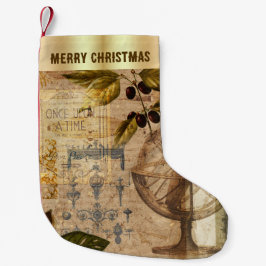 Once Upon A Time Vintage Christmas Stocking Kleiner Weihnachtsstrumpf