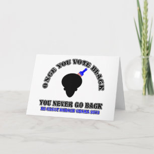 Once You Vote Black-ReElect Barack Obama 2012 Karte