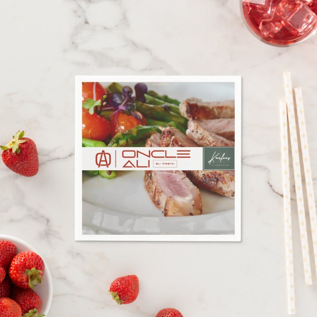 ONCLE ALI Paper Napkin Serviette (Beispiel)