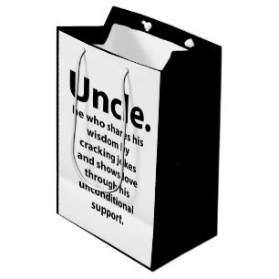 Oncle Birthday Inspiration Funny Mittlere Geschenktüte
