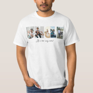 Oncle Foto Collage 5 Bilder Collage T-Shirt
