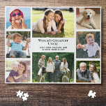 Oncle Foto Collage Puzzle<br><div class="desc">Geben Sie dem weltbesten Onkel je ein lustiges Puzzle mit einer 8-Foto-Collage seiner Nichten, Neffen, anderen Familienmitgliedern, Haustieren usw., ihren Namen und "Weltgrößter Onkel".</div>