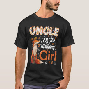 Oncle Fox Animal Birthday Girl Fox B Day Family T-Shirt
