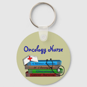 Oncolgoy Nurse "Books" Design Schlüsselanhänger