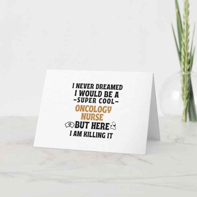 ONCOLOGIE NURSE FEIERTAGSKARTE (Vorderseite)