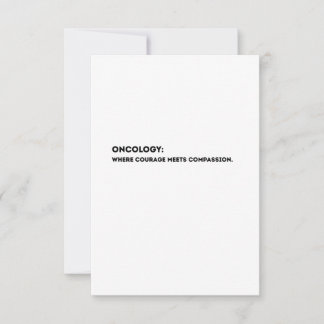 Oncology Definition Card – Thank You Oncologist  Dankeskarte
