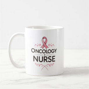Oncology-Krankenschwester Blumen Kaffeetasse