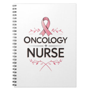 Oncology-Krankenschwester Blumen Notizblock
