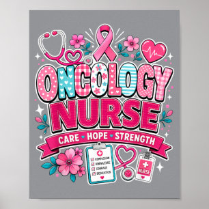 Oncology-Krankenschwester Brustkrebs-Bewusstsein R Poster