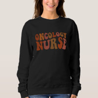 Oncology-Krankenschwester Retro-Wellentypografie
