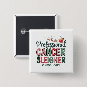 Oncology-Krankenschwester Weihnachten Krebs Chemo Button