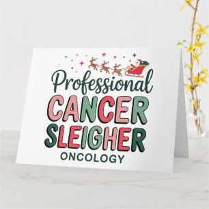 Oncology-Krankenschwester Weihnachten Krebs Chemo Karte
