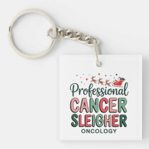 Oncology-Krankenschwester Weihnachten Krebs Chemo  Schlüsselanhänger