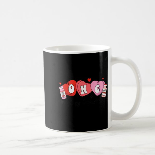 Oncology Nurse Fight Cancer Nurse Valentine Onc De Kaffeetasse (Rechts)