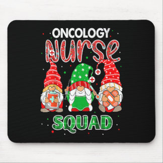 Oncology Nurse Squad Christmas Gnomes RN Matching Mousepad