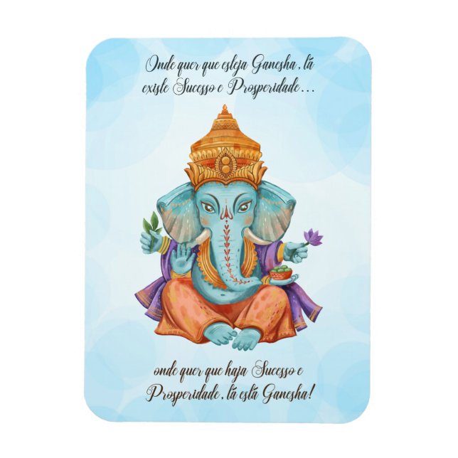 Onde quer que esteja Ganesha Magnet (Vertikal)