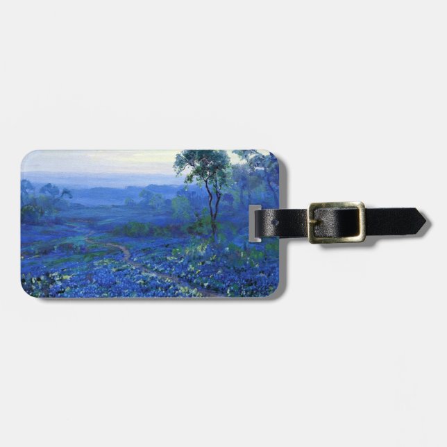 Onderdonk - Bluebonnet-Landschaft mit Cacti, Road, Gepäckanhänger (Vorderseite horizontal)
