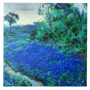 Onderdonk - Bluebonnets am Misty Morning Fliese