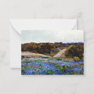 Onderdonk - Bluebonnets am späten Nachmittag Mitteilungskarte