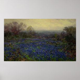 Onderdonk - Bluebonnets-Feld 1920 Poster