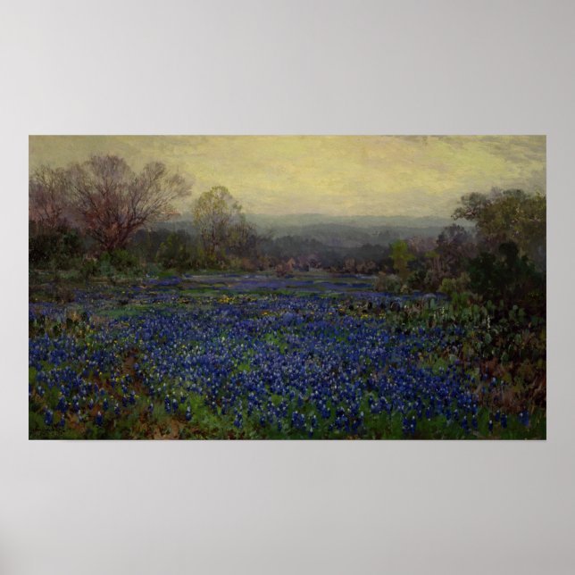 Onderdonk - Bluebonnets-Feld 1920 Poster (Vorne)