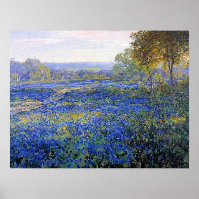 Onderdonk - Bluebonnets-Felder 1920 Poster (Vorne)
