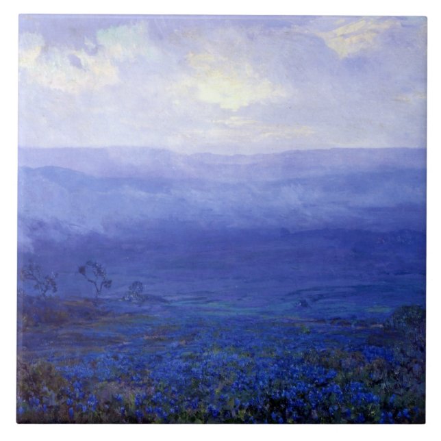 Onderdonk - Bluebonnets in Texas Fliese (Vorderseite)