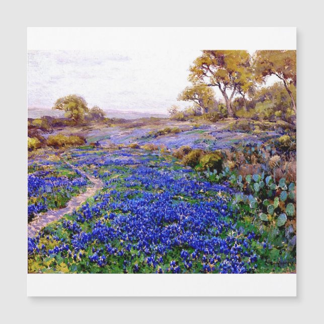 Onderdonk - Bluebonnets in Twilight, nördlich von  Magnetkarte (Vorderseite)